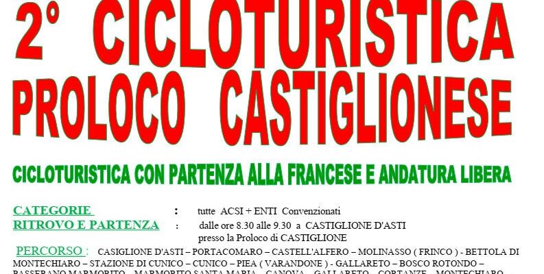 2a Cicloturistica Proloco Castiglionese